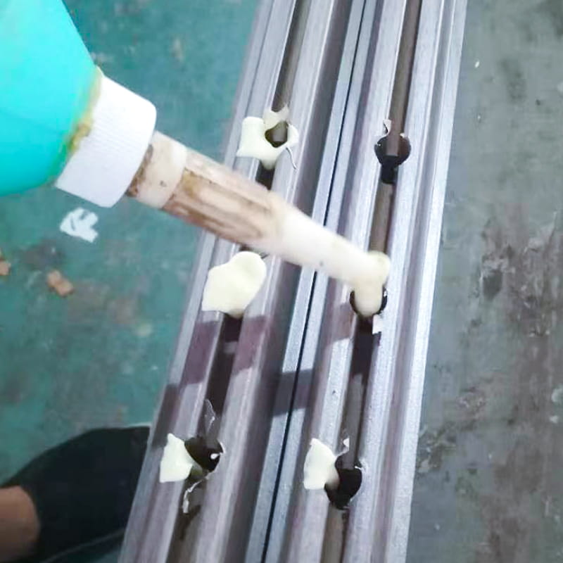 LM158 Panoul ușii Tenon Adeziv la nivel